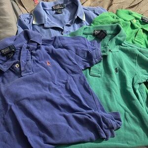Polo Ralph Lauren Blue and Green Polo Shirts bundle